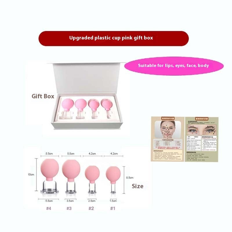 Upgraded Vacuum Silicone Facial Beauty Jar Household Walking Jar Cup Facial Lifting Cupping Ball Skin Filling Beauty Cupping Cup