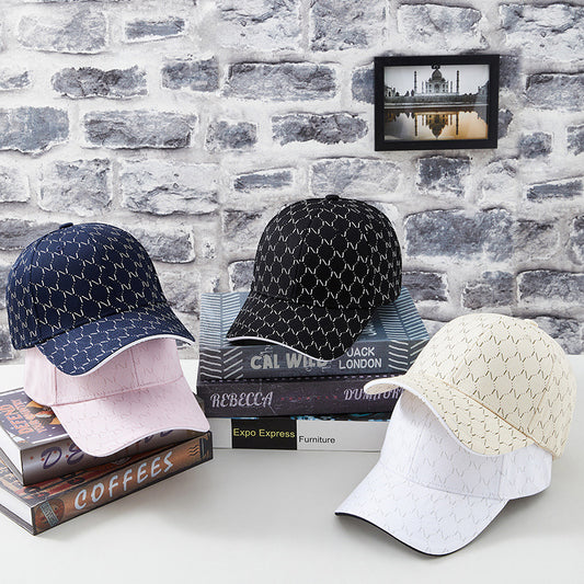 Korean Style Printed Baseball Cap Boy And Girl Sunshade