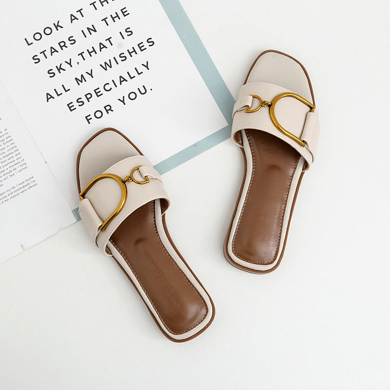 Women's Summer New Fashion All-matching Leisure Sandals Flat Shoes