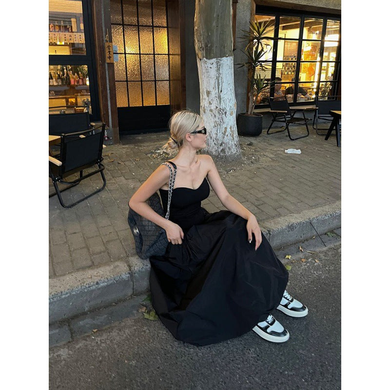 High Elastic Waist Casual Loose Temperament A- Line Skirt