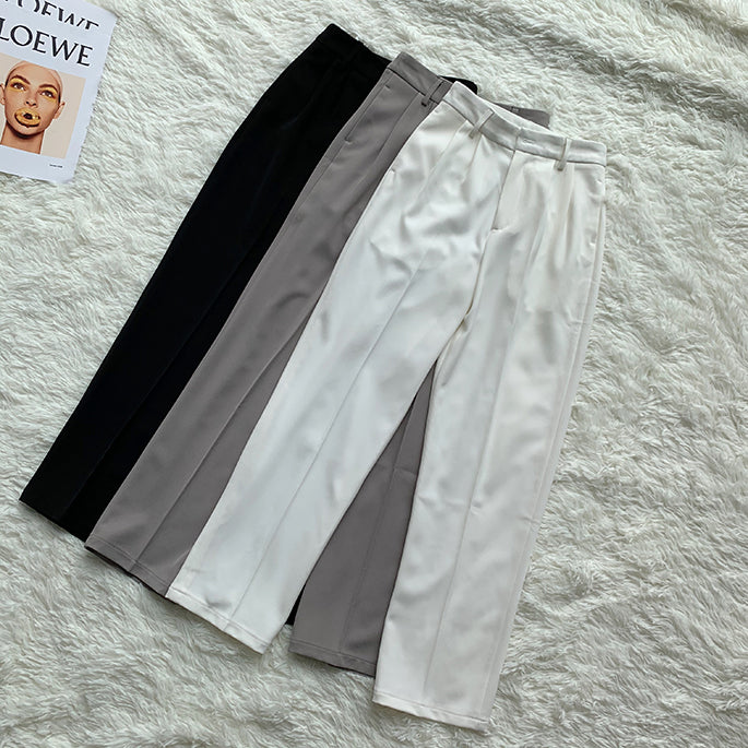 Draping bf boyfriend style long trousers