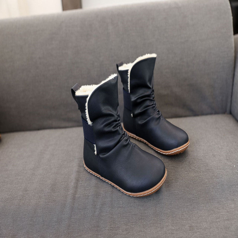 Women's New Winter Shoes Casual Flat Warm Snow Boots
