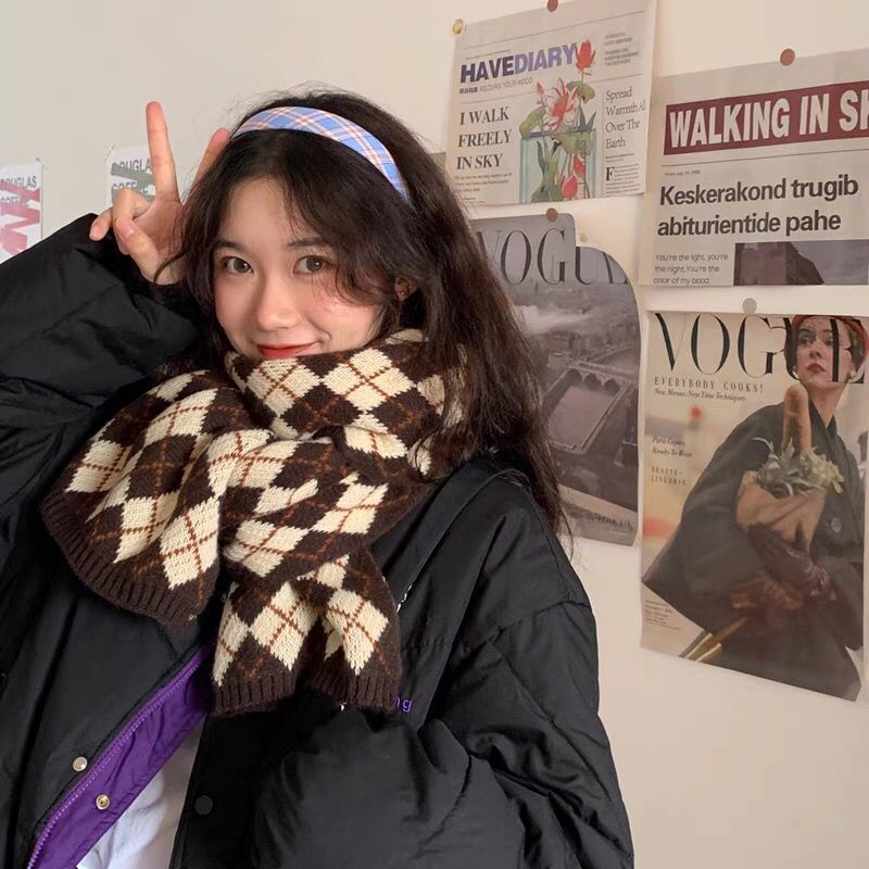 Men's And Women's Fashion All-match Warm And Thick Woolen Scarf