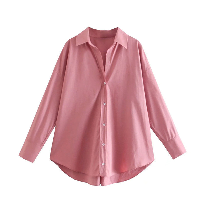 Urban Casual Multi-color Poplin Shirt