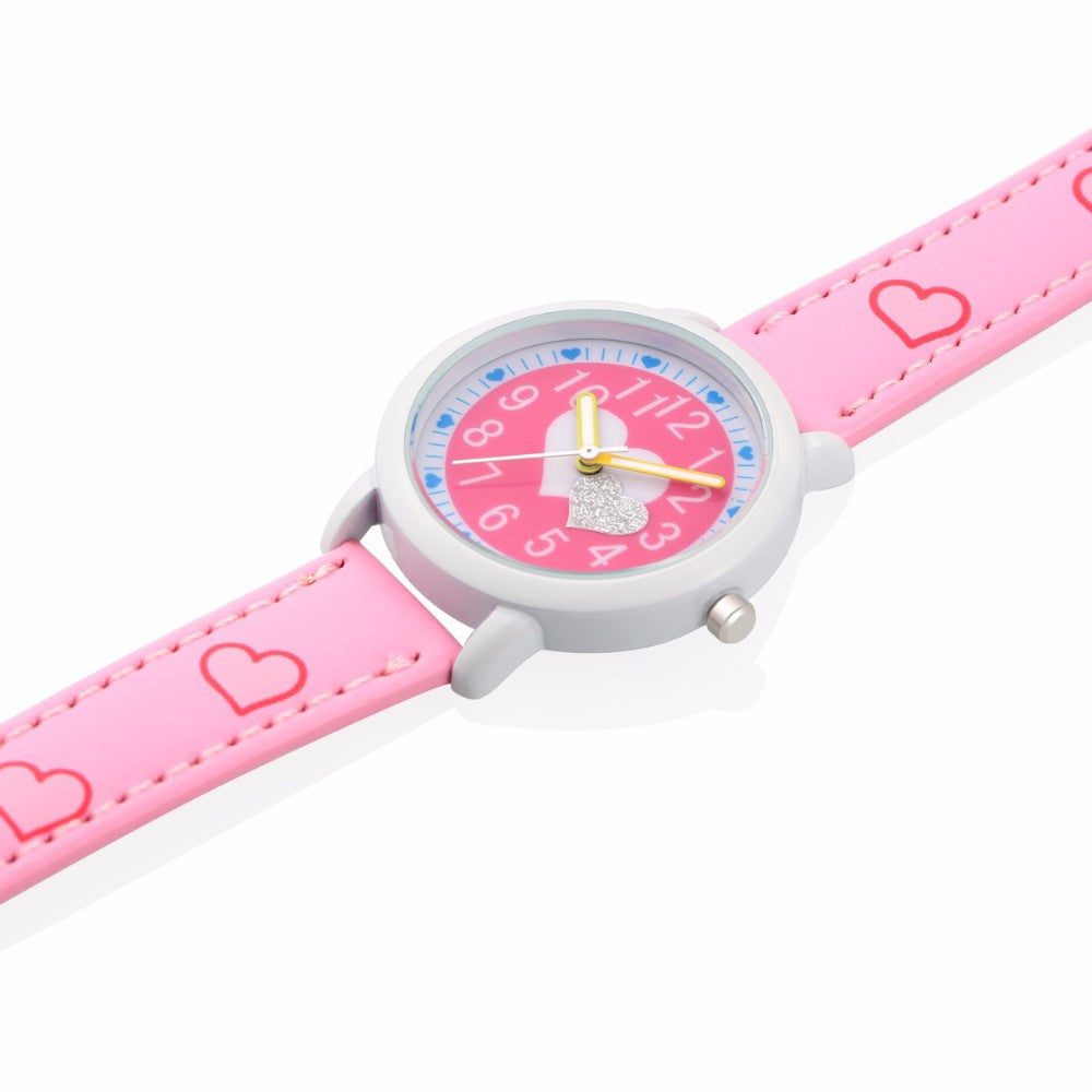 Cartoon love dial casual fashion children's watch