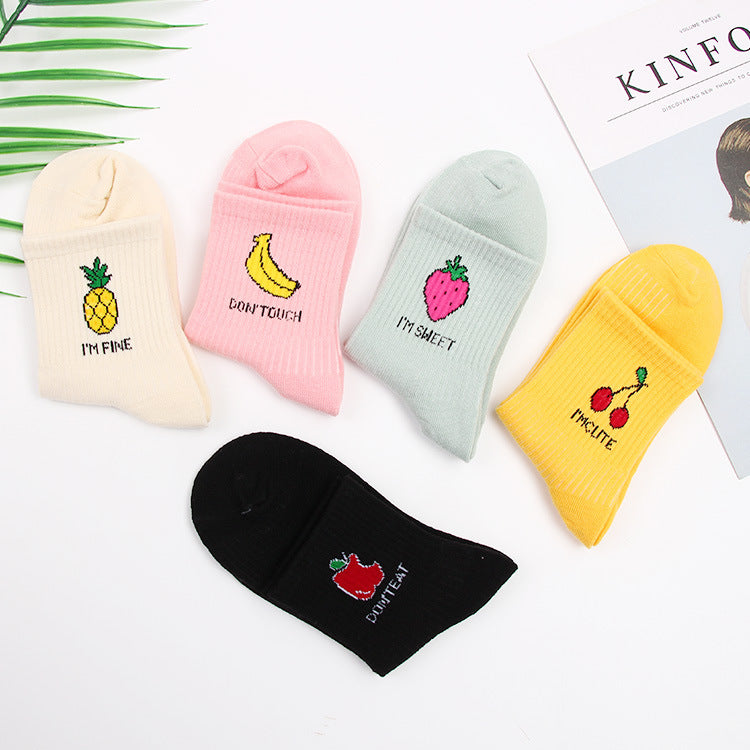 Girls' Personalized Cotton Socks