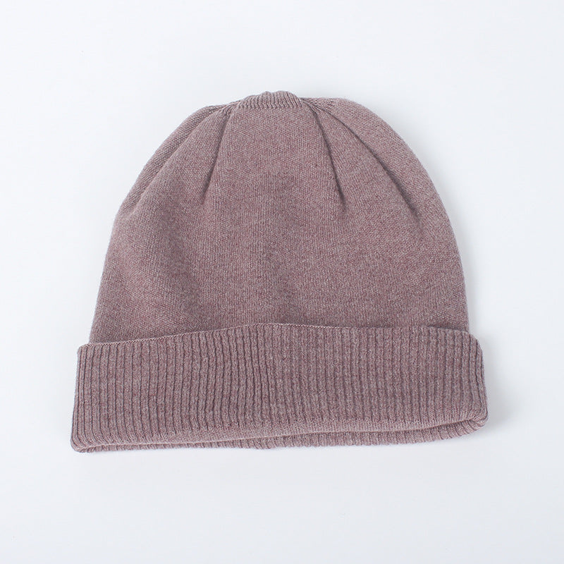 Double Layer Thickened Wool Knitted Hat Children