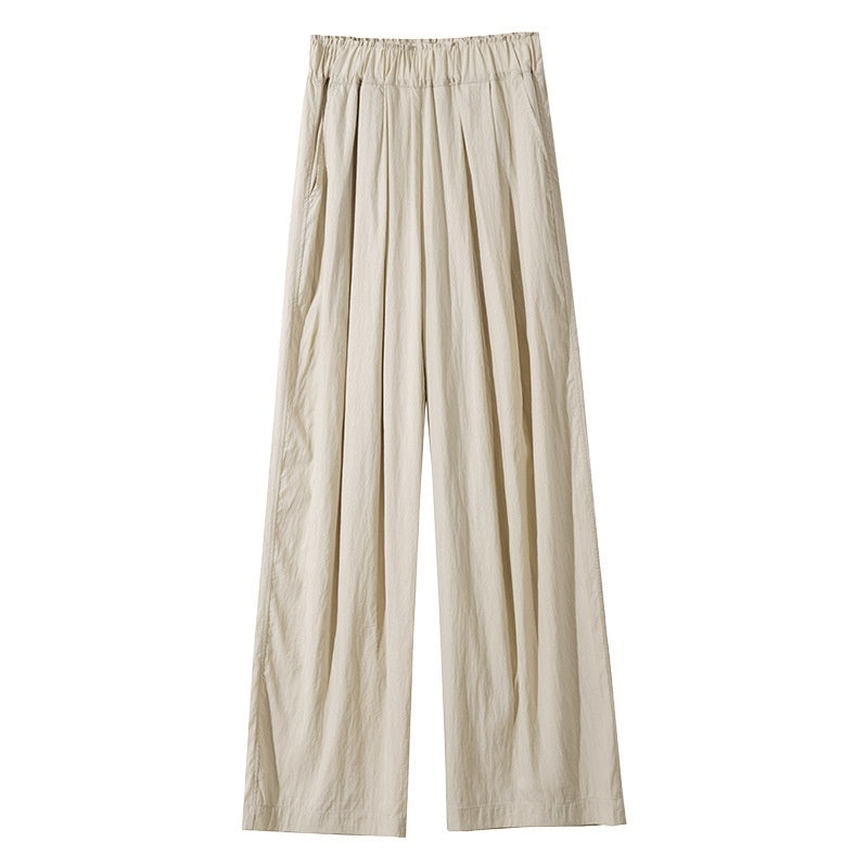 High Waist Drooping Casual Straight-leg Idle Style Mopping Yamamoto Pants