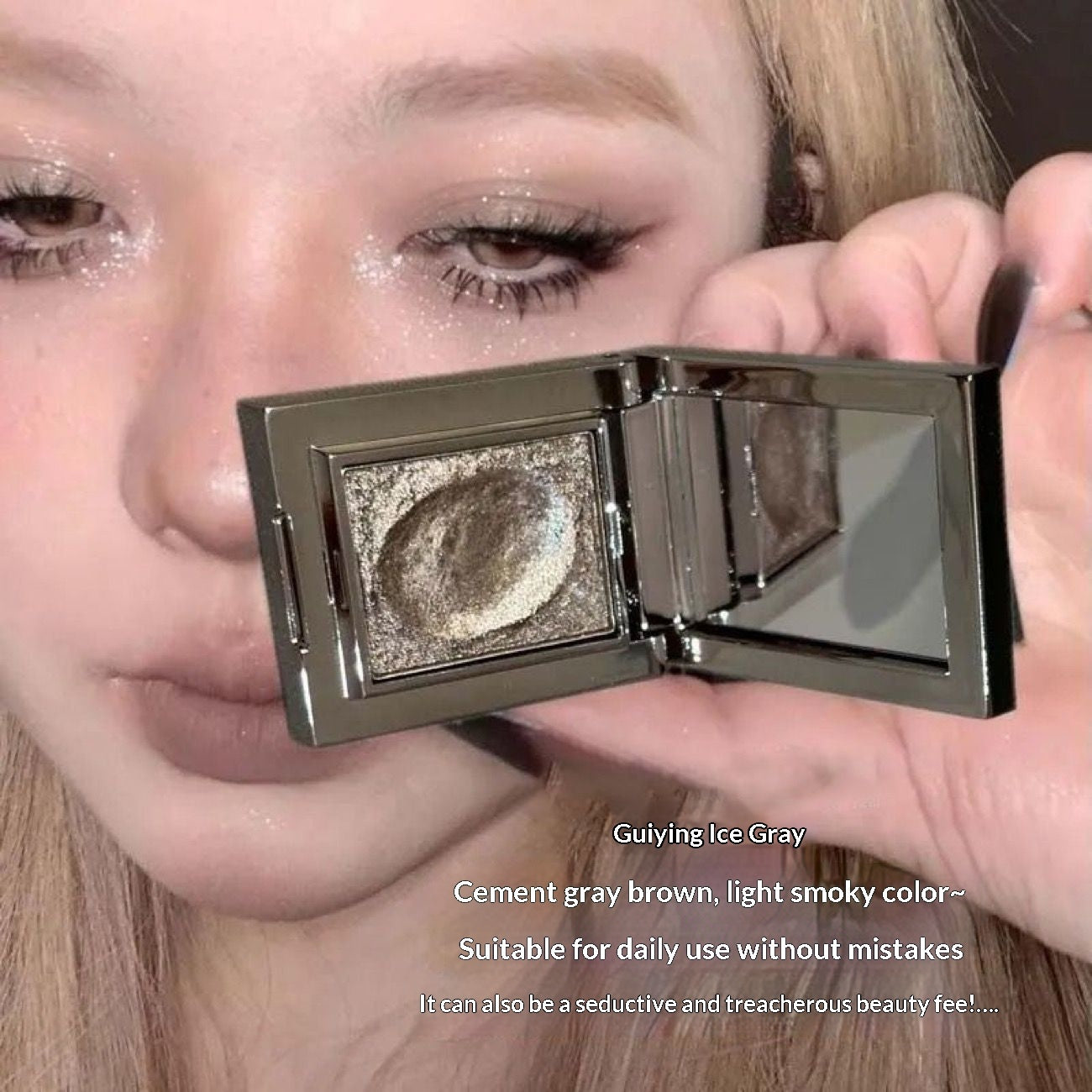 Single Pearl Shimmer Eyeshadow With A Mashed-potato Texture