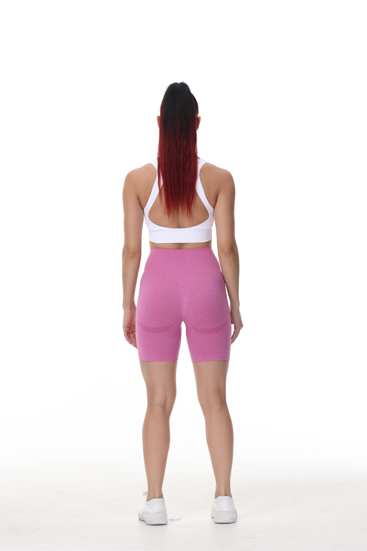 Side Crescent Fitness Three Point Yoga Shorts