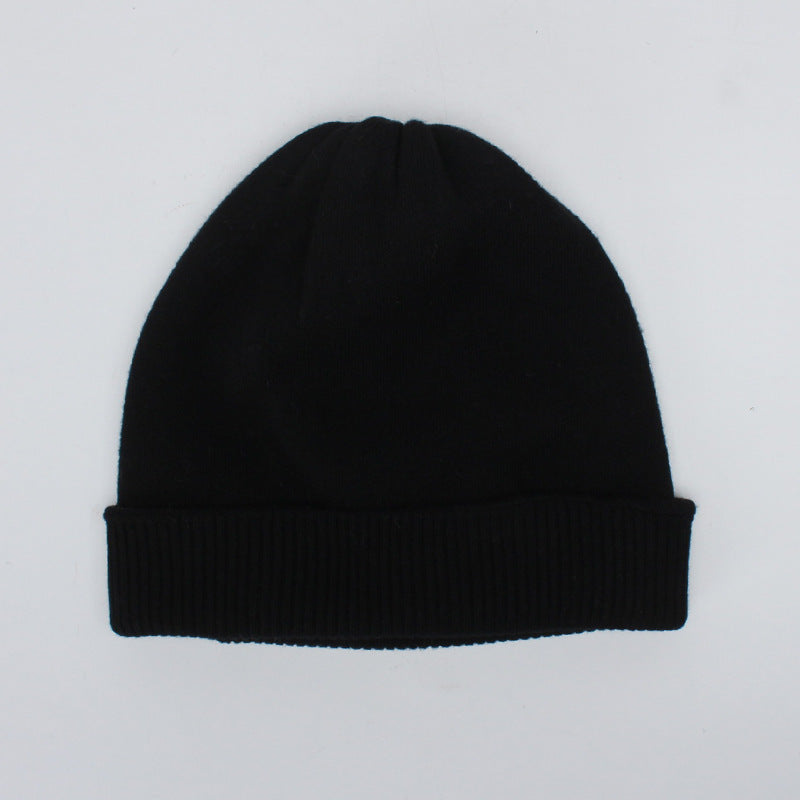 Double Layer Thickened Wool Knitted Hat Children