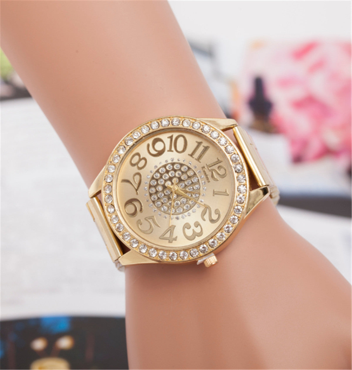 Ladies gypsophila quartz watch