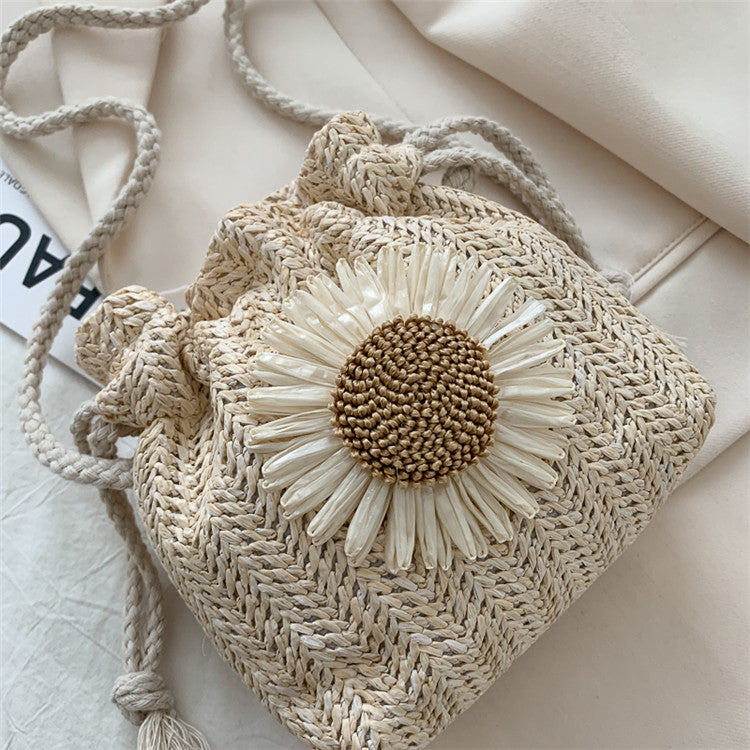 Women's Fashion Simple Straw Single Shoulder Crossbody Bag