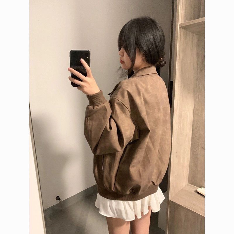 Amerikansk Retro High-end Revers Par Casual Jakke