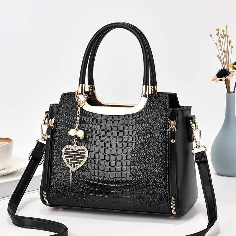 Alsidig Crossbody Mode Dame Skuldertaske med Stor Kapacitet