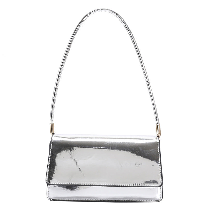 Fashion Laser Pure Color All-matching One Shoulder Underarm Bag
