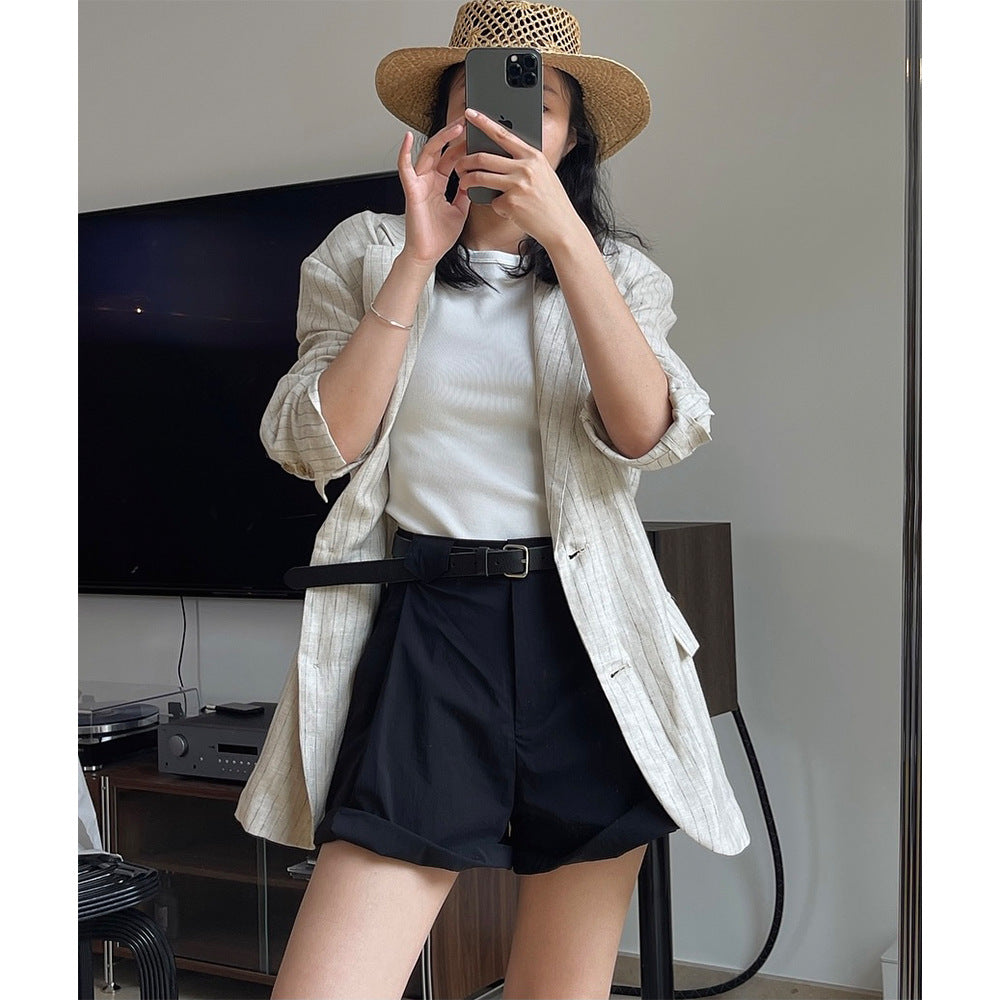 Loose A- Line Style Slimming Casual Cropped Pants