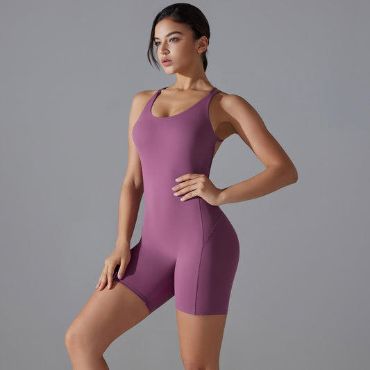 Shaping One-piece Shorts Yoga Clothes One-piece Belly Contracting