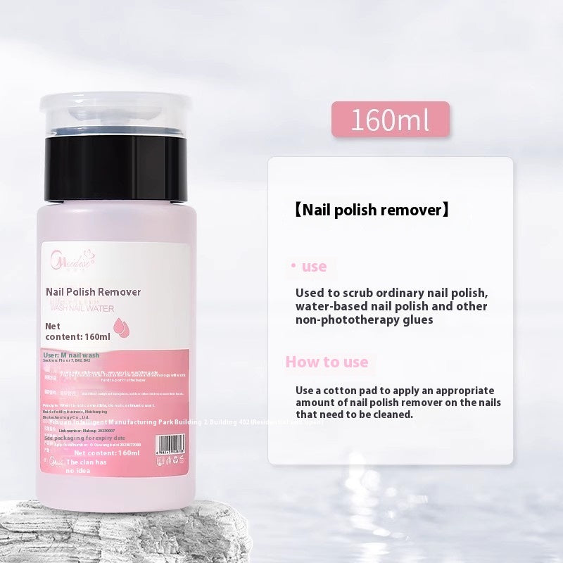 Nail Art Press Bottle Nail Remover Cleaning Solution