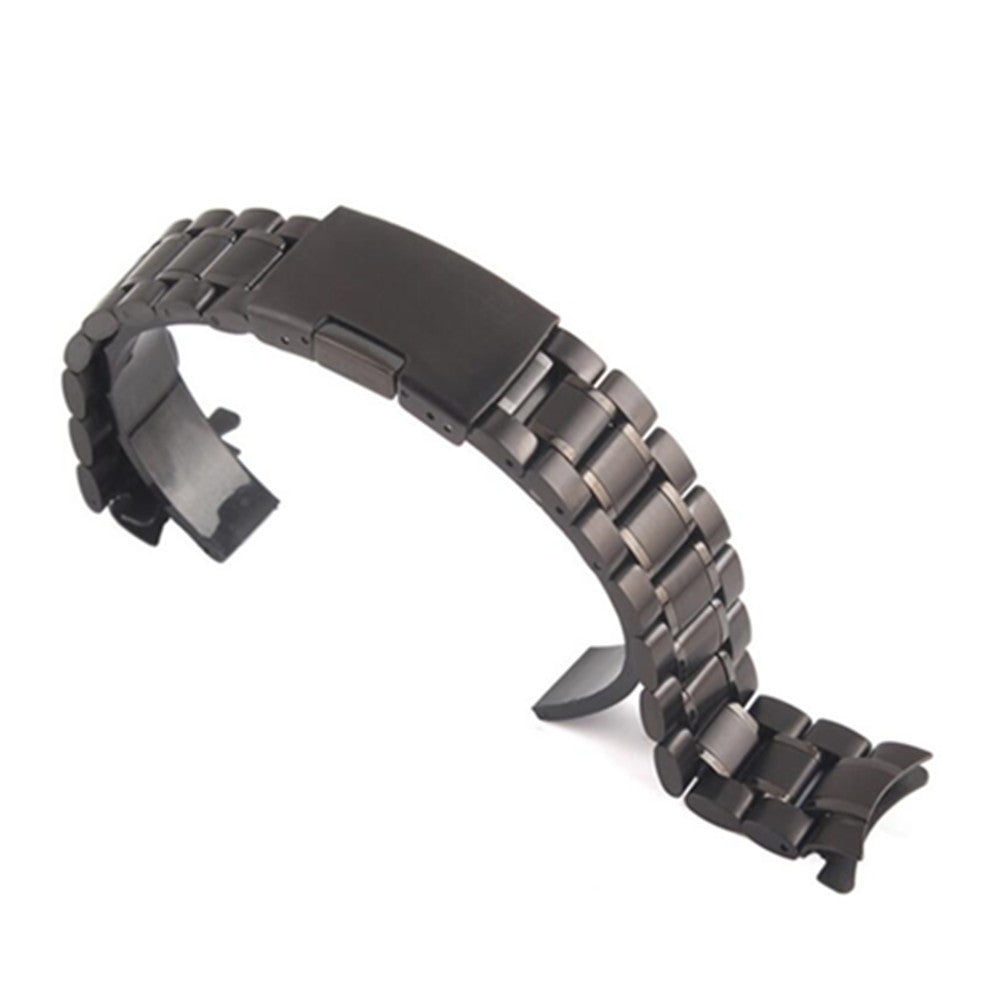 Solid stainless steel with elbow strap gold black strap