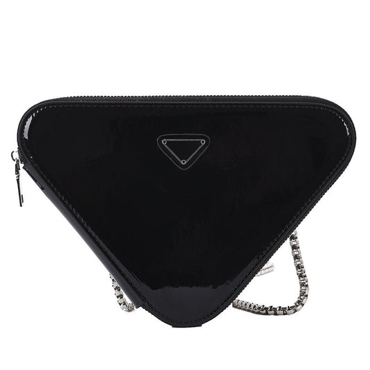 Niche Design Bag Female New Patent Leather Bright