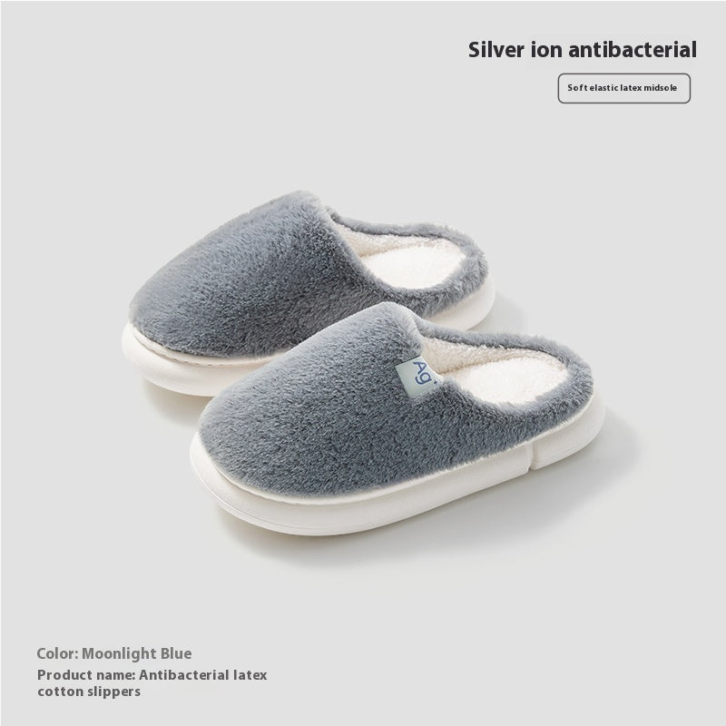 Indoor Odor Proof Plush Slippers With Anti Slip Properties