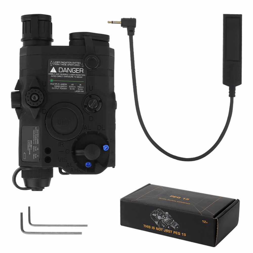 New Original PEQ-15 Full-featured Simulation Weapon Light Infrared Illuminator Infrared Laser And Visible Light Laser