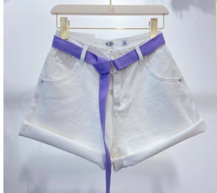 Women's Simple Solid Color Denim Shorts