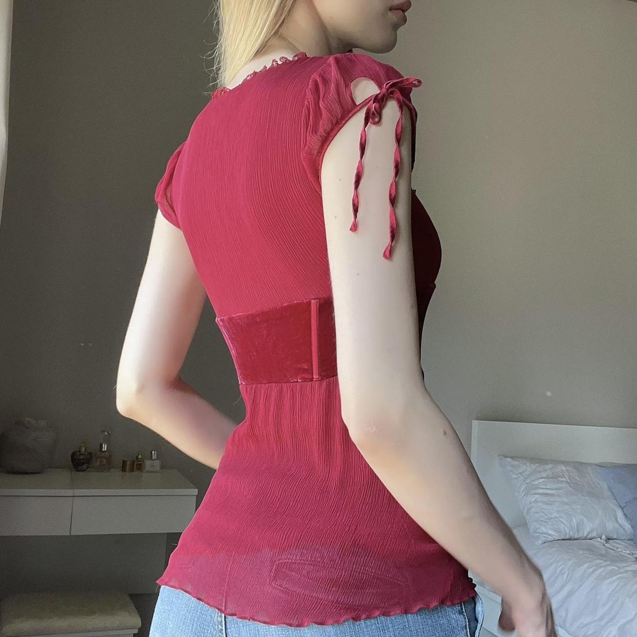 Women's French Lace Square Collar Top T-shirt