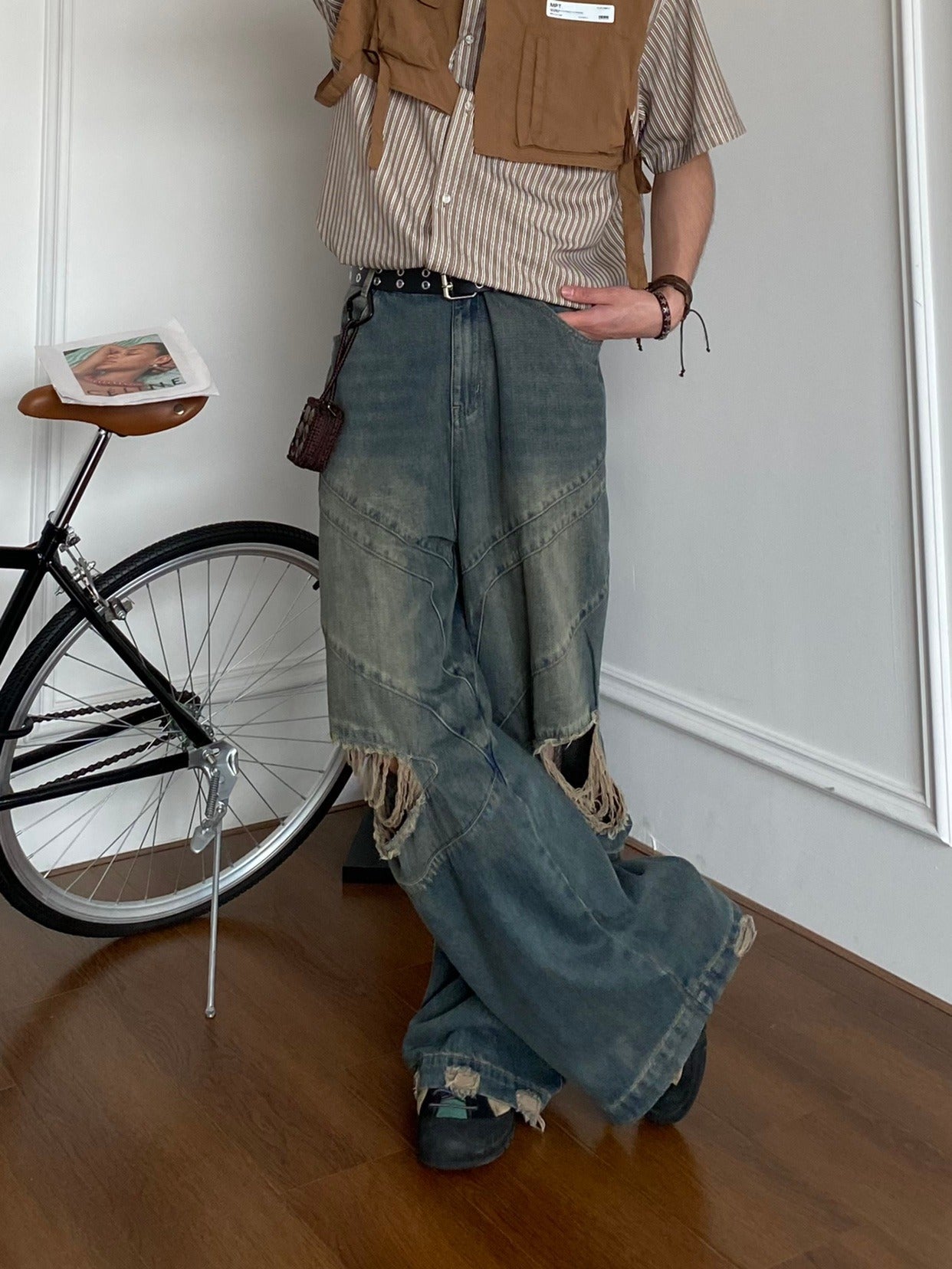 Loose Cool Wide Leg Leisure Straight-leg Trousers