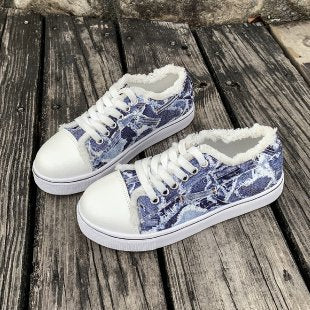 Plus Size Casual Flat Canvas Shoes