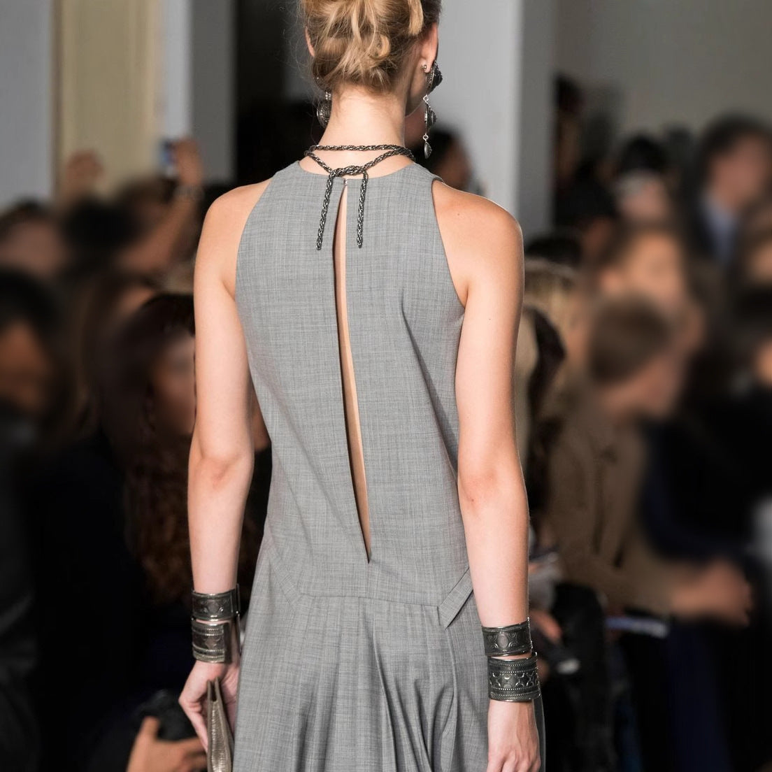Elegant Vintage Sleeveless Suit Dress