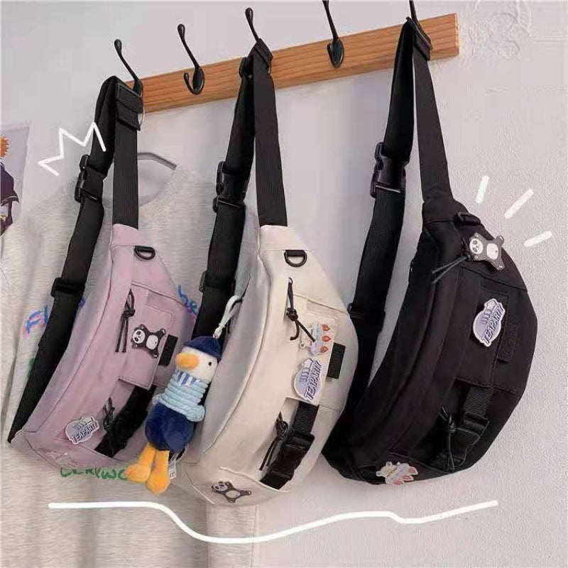 Women's Ins Harajuku Style All-match Messenger Bag Large Capacity