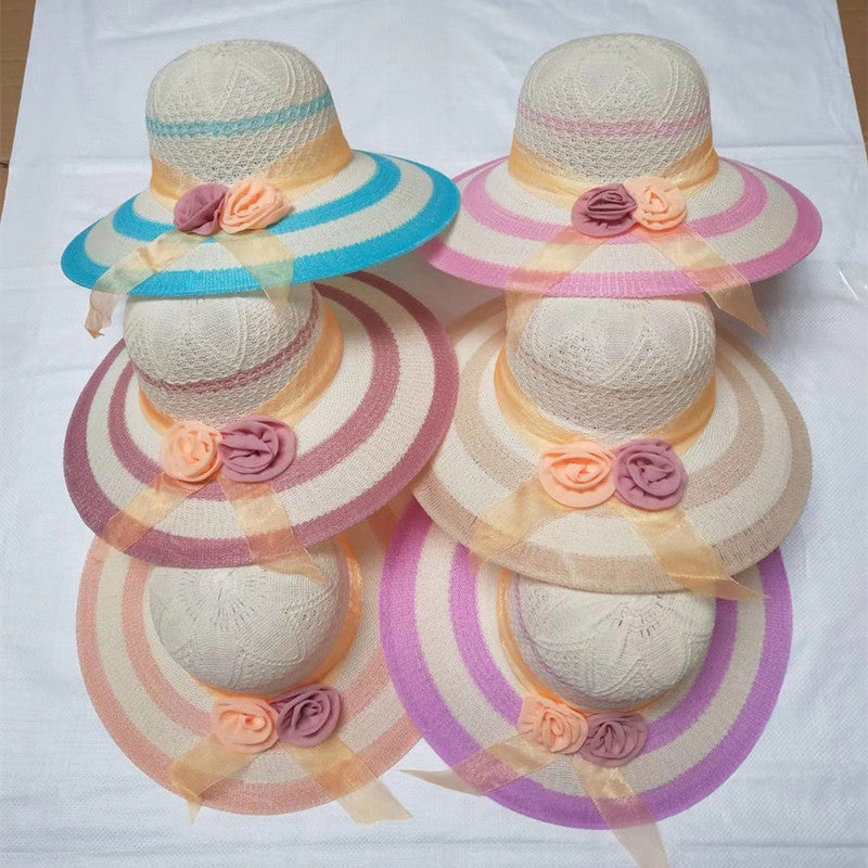 New Style Women's Straw Hat With Sun Protection And Shade