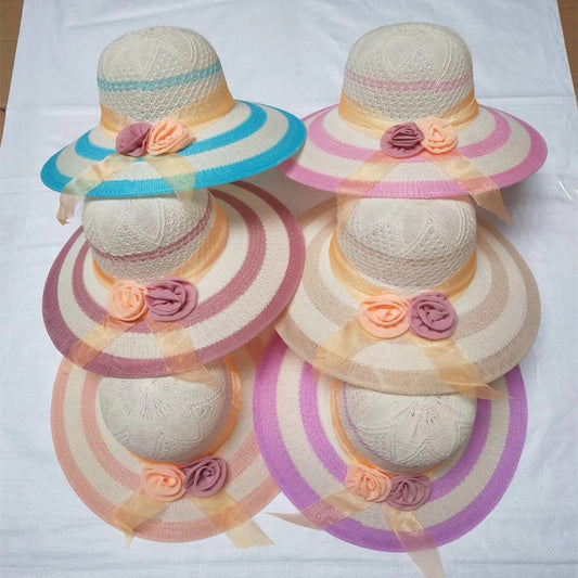 New Style Women's Straw Hat With Sun Protection And Shade