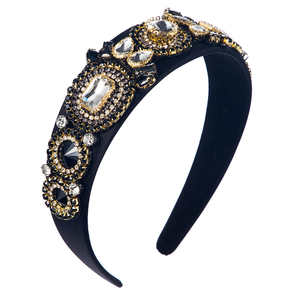 Palace Style Diamond-studded Flowers Ins Color Headband
