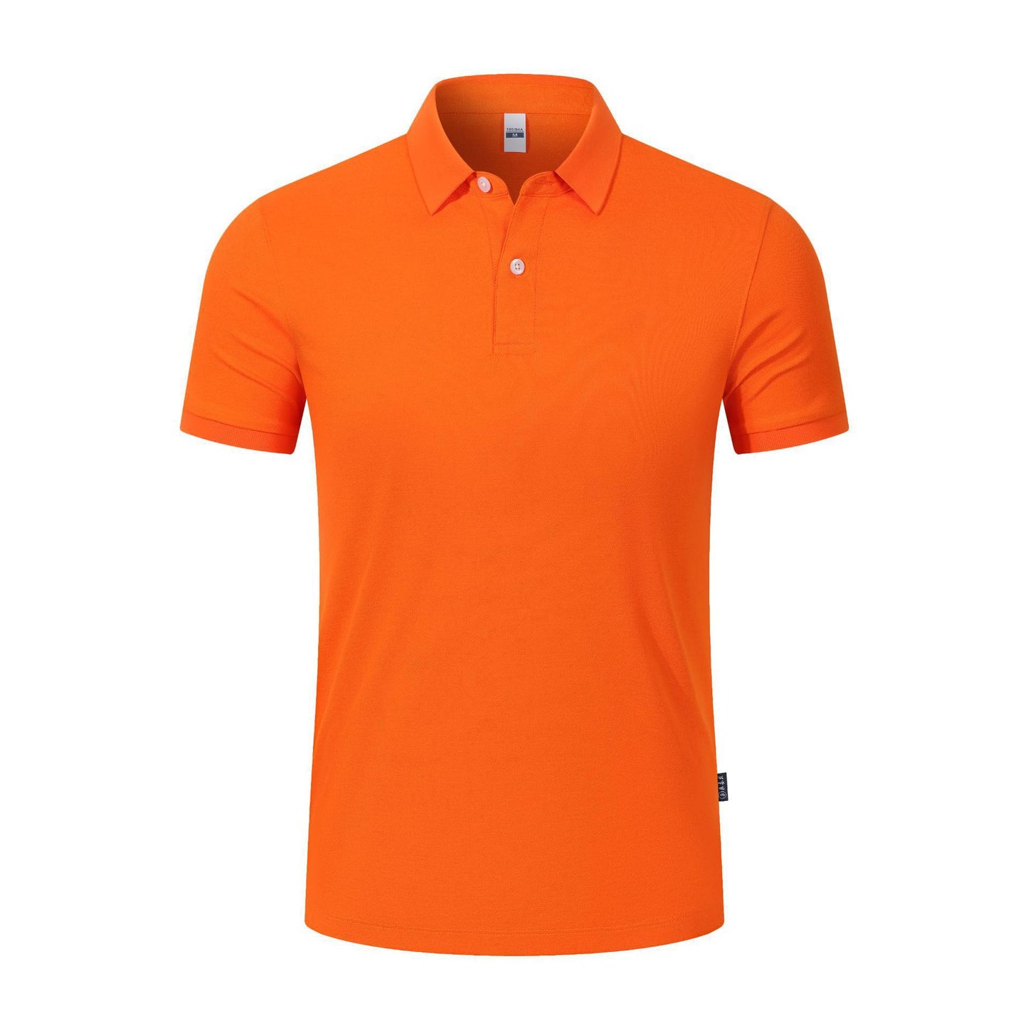 Silk Polo Shirt Work Clothes Lapel