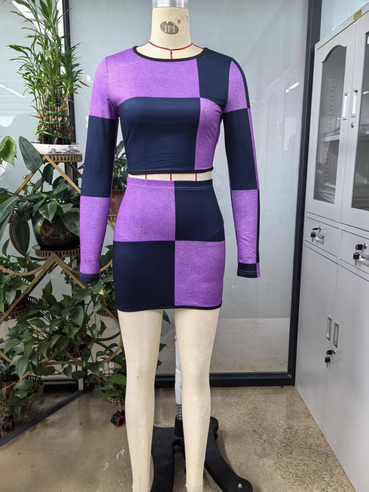 Women's Sexy Belly-baring Two-piece Set