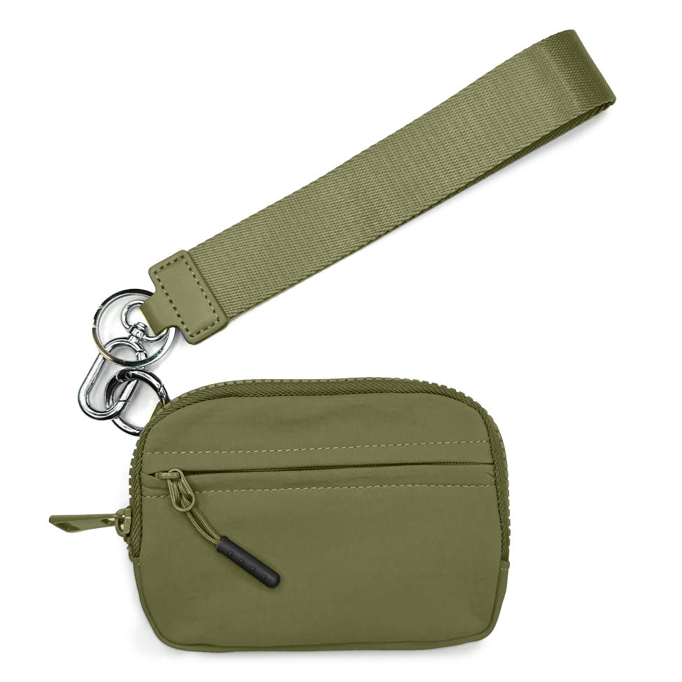Simple Style Waterproof Nylon Small Wallet Multifunctional