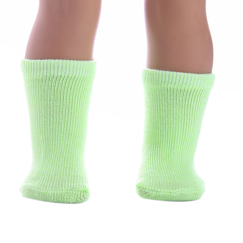 12 Colors 18 Inch American Girl Doll Socks