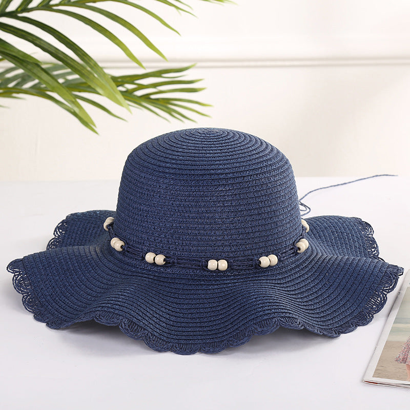 Women's Fashion Large Eaves Wave Edge Sun Hat