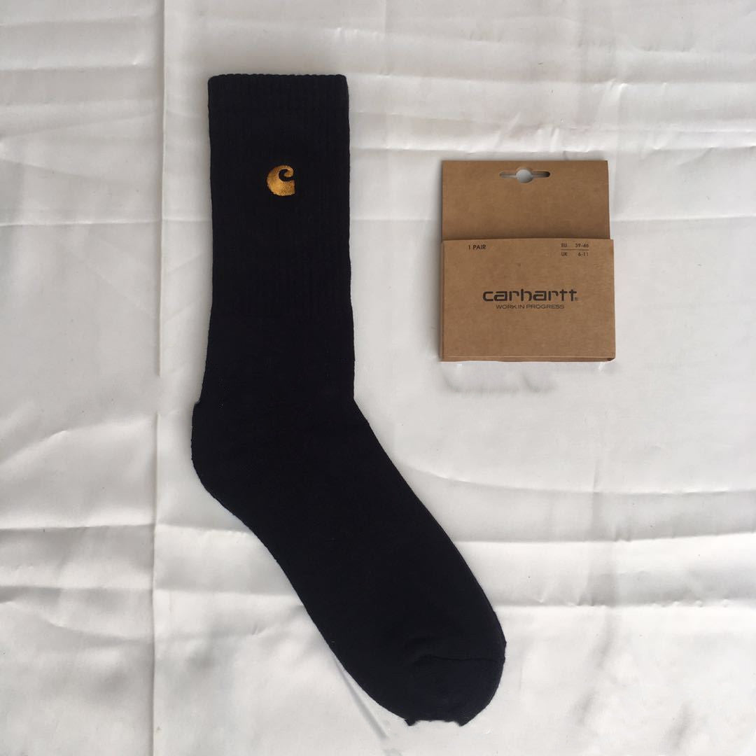 Mid-high tube gold label embroidery sports socks