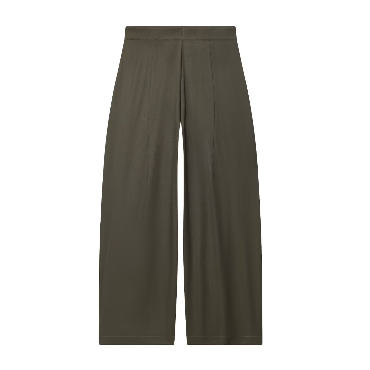 Womens Simple Loose Fitting Pleated Trousers
