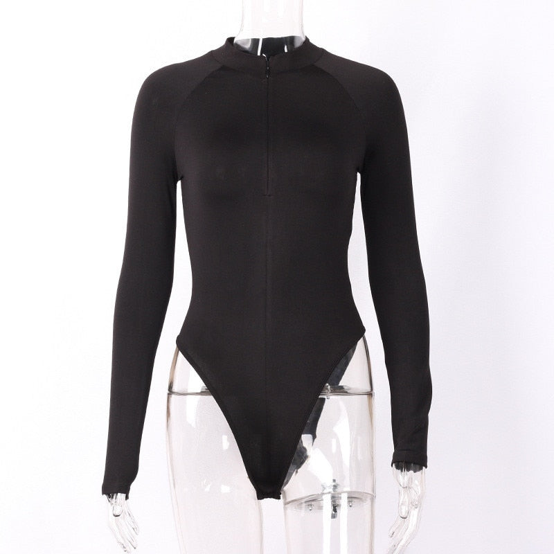 Base shirt solid color long sleeve zipper