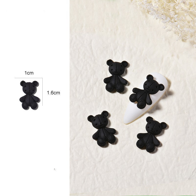 Cartoon Bear DIY Decoration Macaron Series Net Red Cute Three-dimensional Nail Drill