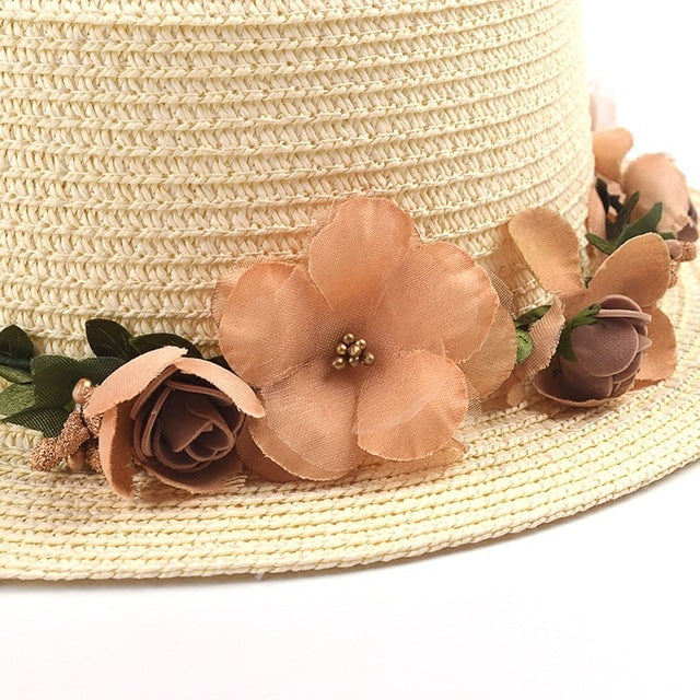 Streamer Garland Outdoor Shade Parent-child Straw Hat