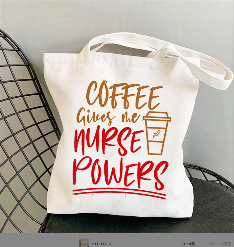Nursing Printed Canvas Bag