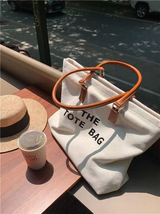 Versatile Women's Large Capacity Canvas Bag