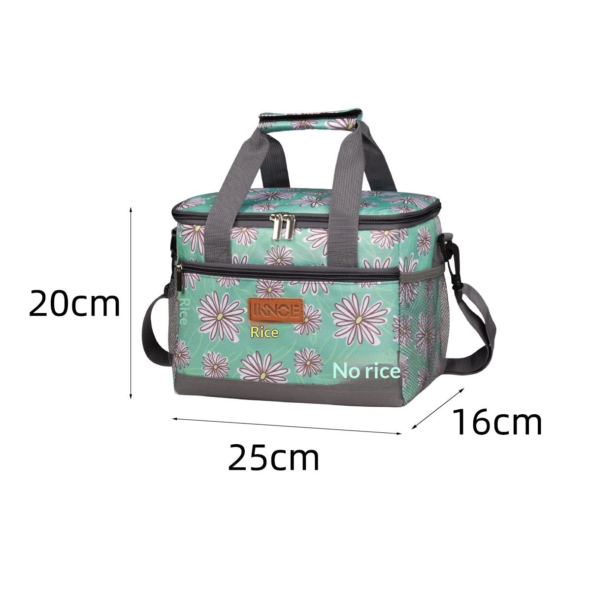 Portable Outdoor Insulated Tote Bag Foldable Made From Thickened Oxford Fabric With Leak Proof Insulation