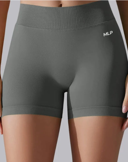 High Waist Knit Hip Raise Fitness Pants Tight Yoga Shorts